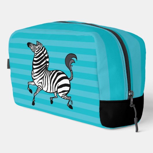 Zebra Toilettenbeutel Waschbeutel (Rechte Ecke)