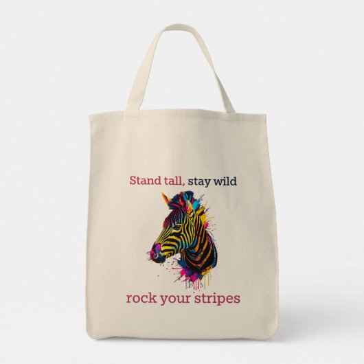 Zebra Tragetasche (Rückseite)