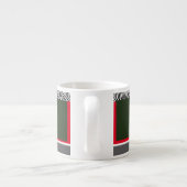 Zebra Trim Forest Green Espressotasse (Rückseite)