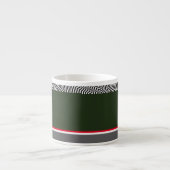 Zebra Trim Forest Green Espressotasse (Vorderseite)