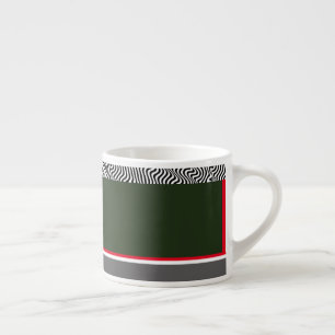 Zebra Trim Forest Green Espressotasse