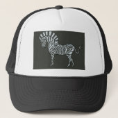 Zebra Truckerkappe (Vorderseite)
