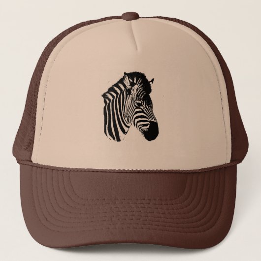 Zebra Truckerkappe (Vorderseite)