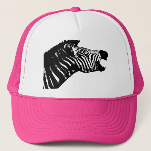 Zebra Truckerkappe (Vorderseite)