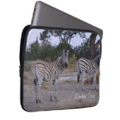 Zebra Twins Double Take Foto Laptopschutzhülle (Vorne Rechts)