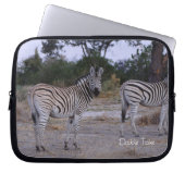 Zebra Twins Double Take Foto Laptopschutzhülle (Vorderseite)