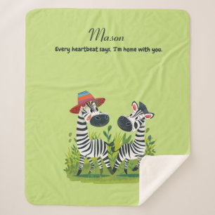 Zebra Twins in freier Wildbahn und Personalisierte Sherpadecke