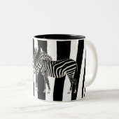 Zebra-Umarmungen Zweifarbige Tasse (VorderseiteRechts)