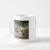 Zebra und Baby Kaffeetasse (Vorderseite Links)
