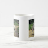 Zebra und Baby Kaffeetasse (Mittel)