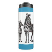 Zebra und Baby Thermosbecher (Vorderseite)