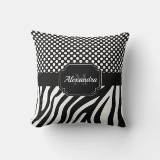 Zebra und Dots Kissen