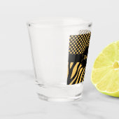 Zebra und Dots Schnapsglas (Links)