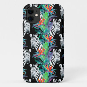 Zebra- und Exotic-Blume-Muster Case-Mate iPhone Hülle