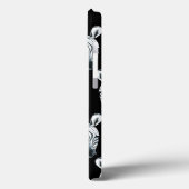 Zebra- und Exotic-Blume-Muster Case-Mate iPhone Hülle (Rückseite / Links)