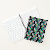 Zebra- und Exotic-Blume-Muster Notizblock (Innenseite)