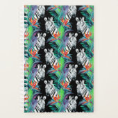 Zebra- und Exotic-Blume-Muster Planer (Vorderseite)