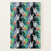 Zebra- und Exotic-Blume-Muster Planer (Rückseite)