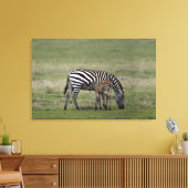 Zebra und Fossilien, Tansania Leinwanddruck (Insitu (Wohnzimmer))