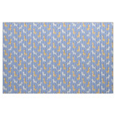 Zebra und Giraffe African Safari Blue Stripes Stoff (Fat Quarter (45,7 x 55,9 cm))