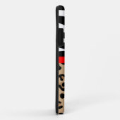 Zebra und Leopard drucken personalisiertes Case-Mate iPhone Hülle (Hinten/Rechts)