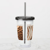 Zebra und Leopard Print Acryltrinkbecher (Rechts)