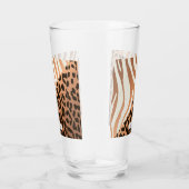 Zebra und Leopard Print Glas (Rechts)