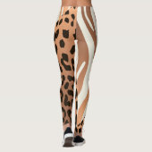 Zebra und Leopard Print Leggings (Rückseite)