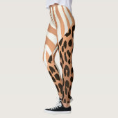Zebra und Leopard Print Leggings (Links)