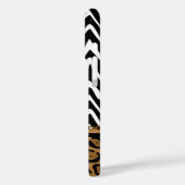 Zebra und Leopard Print Monogram Case-Mate iPhone Hülle (Rückseite / Links)