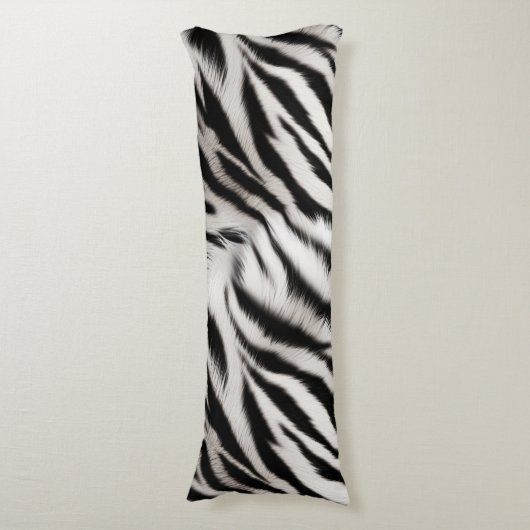 Zebra und Leopard Seitenschläferkissen (Vorderseite Vertikal)