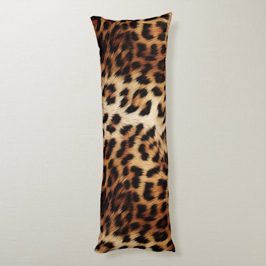 Zebra und Leopard Seitenschläferkissen (Rückseite (Vertikal))