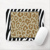 Zebra- und Leoparddruck Mousepad (Mit Mouse)