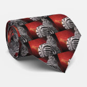 Zebra und Oxpecker Krawatte (Gerollt)