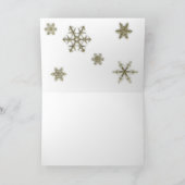 Zebra und Rosa Flake Feiertagskarte (Innenseite)