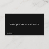 Zebra und rote Profil-Visitenkarte 2 Visitenkarte (Rückseite)