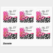 Zebra und White Masquerade Sticker (Blatt)
