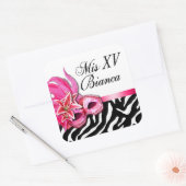 Zebra und White Masquerade Sticker (Umschlag)
