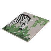 Zebra unter den Blätter Fliese (Seite)