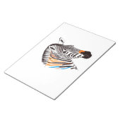 Zebra Vector Art mit lebhaften Farben Notizblock (angewinkelt)