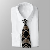 Zebra versteckt Design Mens Neck Tie Krawatte (Gebunden)