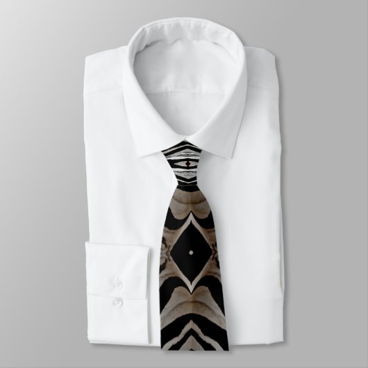 Zebra versteckt Design Mens Neck Tie Krawatte (Gebunden)