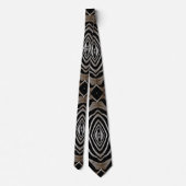 Zebra versteckt Design Mens Neck Tie Krawatte (Rückseite)
