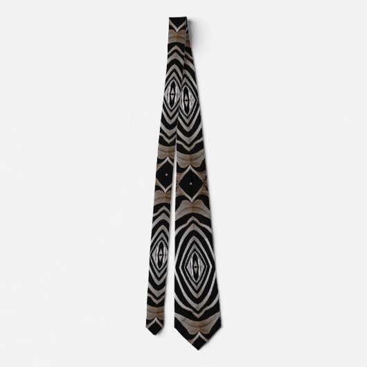 Zebra versteckt Design Mens Neck Tie Krawatte (Rückseite)