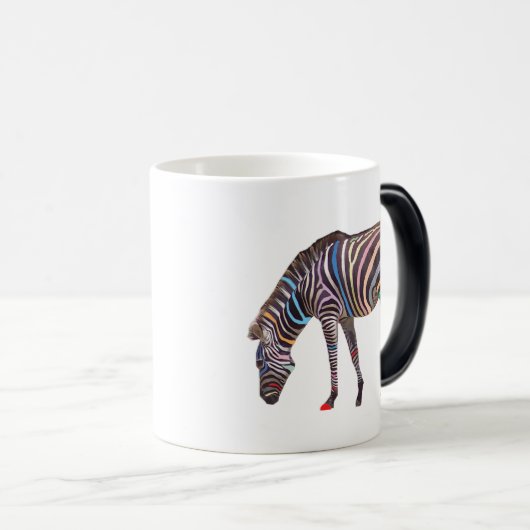 Zebra-verwandelnde Tasse (VorderseiteRechts)