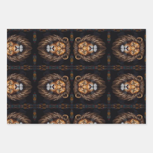 Zebra Vibrant Mosaic Geschenkpapier Set (Vorderseite 2)