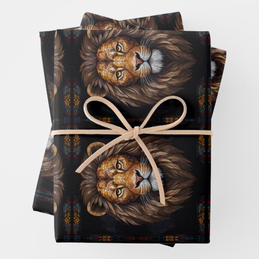 Zebra Vibrant Mosaic Geschenkpapier Set (Beispiel)