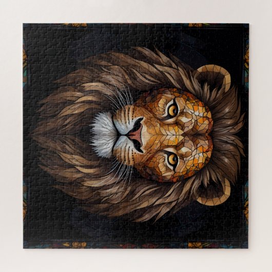 Zebra Vibrant Mosaic Puzzle (Horizontal)