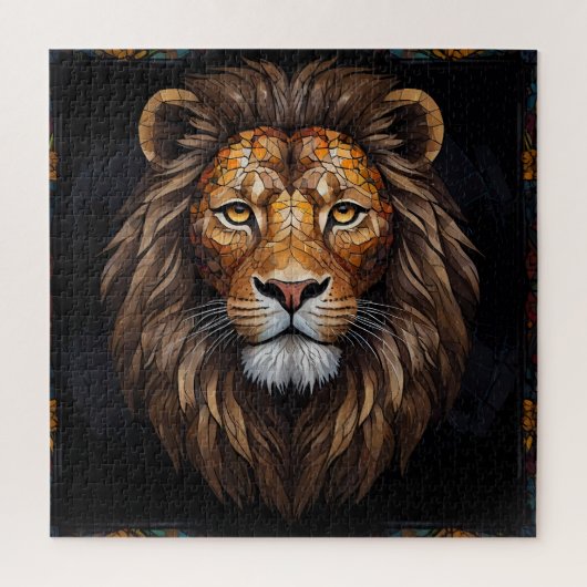 Zebra Vibrant Mosaic Puzzle (Vertikal)