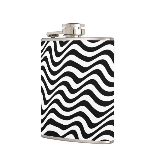 Zebra Vinyl Wrapped Flachmann (Links)